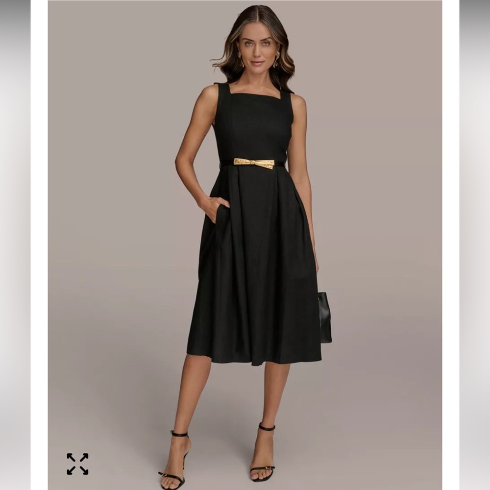 Donna Karan New York
Women's A-Line Square Neck Midi Dress